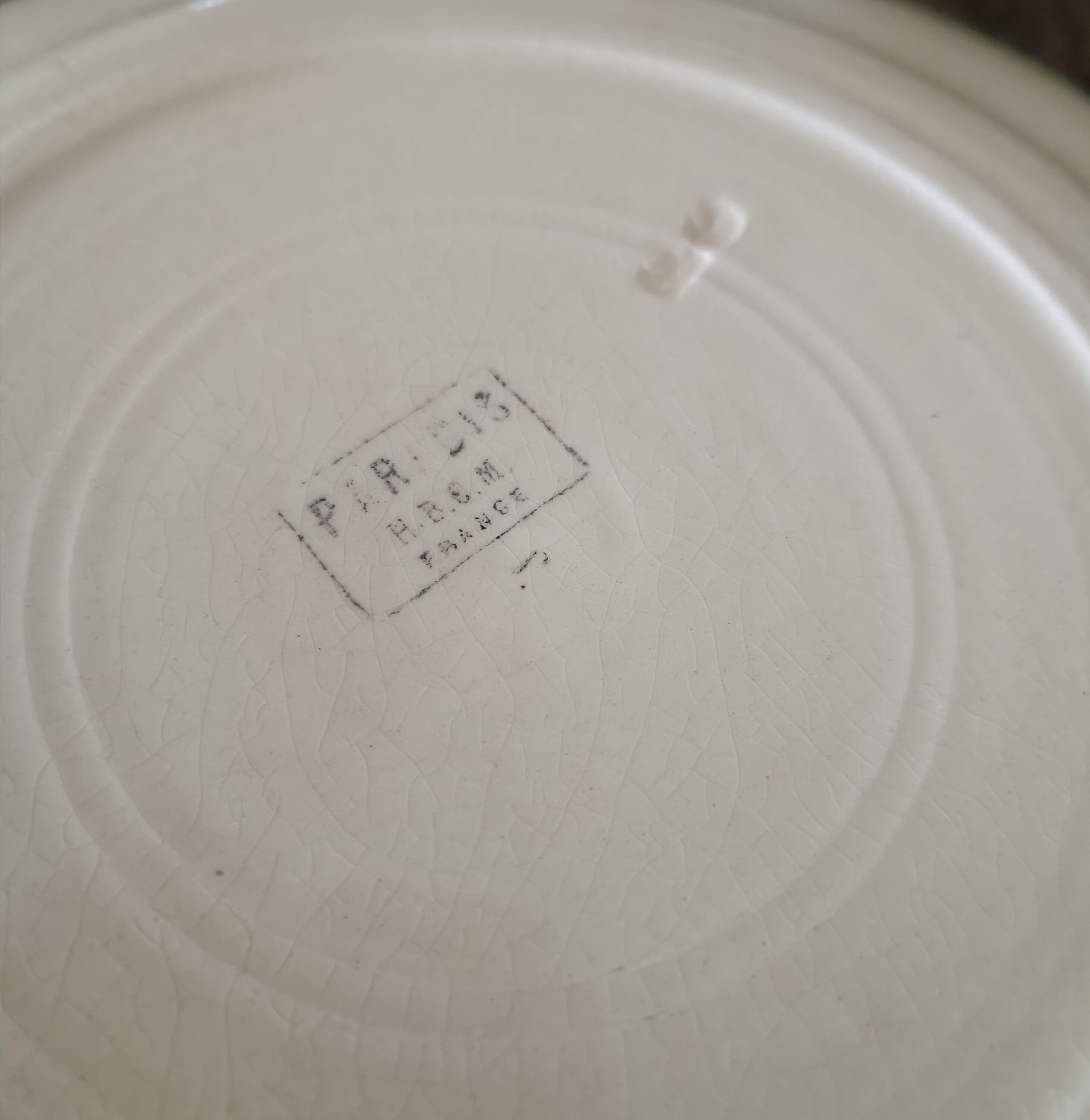 4 plates and a salad bowl Creil and Montereau