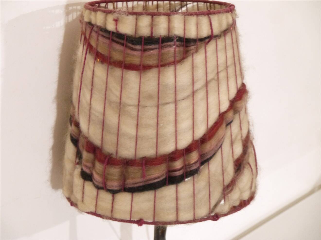 Brutalist hammered iron lamp from the 1950s.