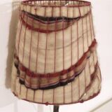 Brutalist hammered iron lamp from the 1950s.