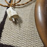 Art Deco turned wood floor lamp 1960