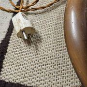 Lampadaire bois touné  Art Déco 1960
