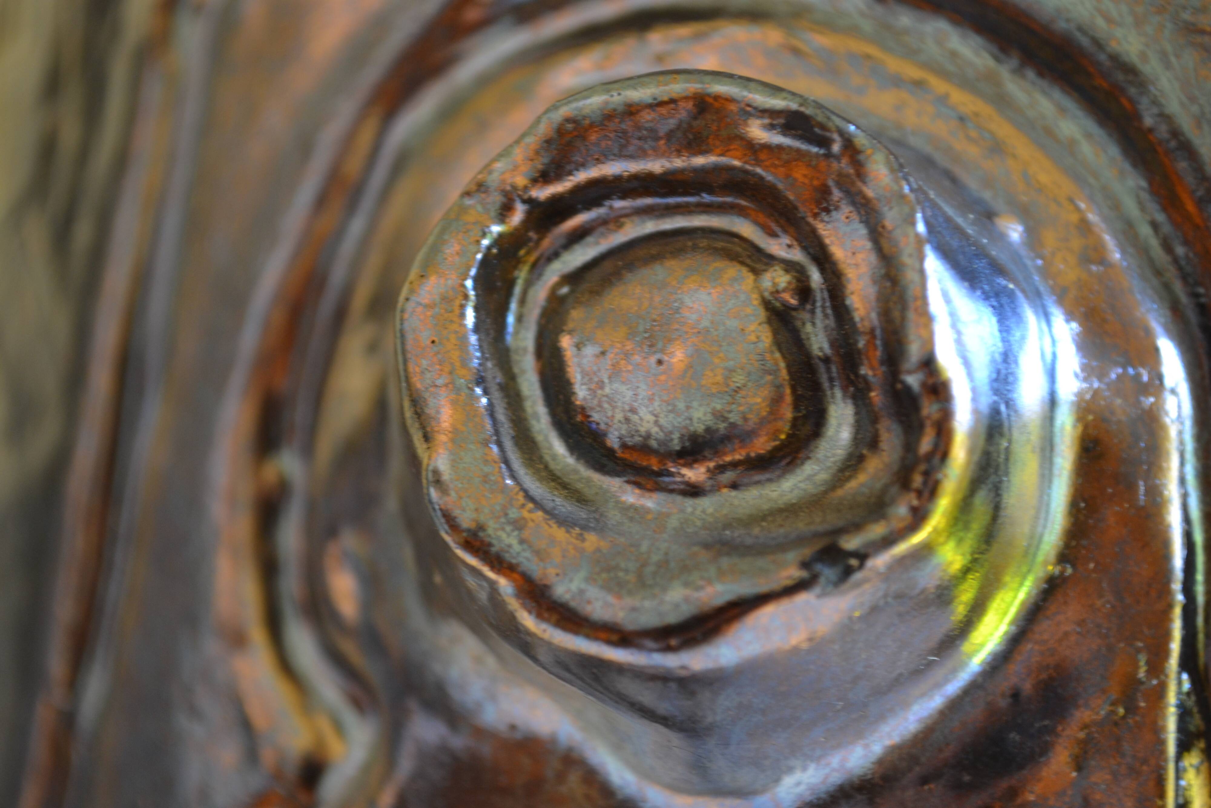 Vase sculpture from the artist residencies at the Ravel pottery workshop.