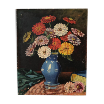 Peinture à l’huile fleurs