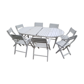 Wooden garden furniture