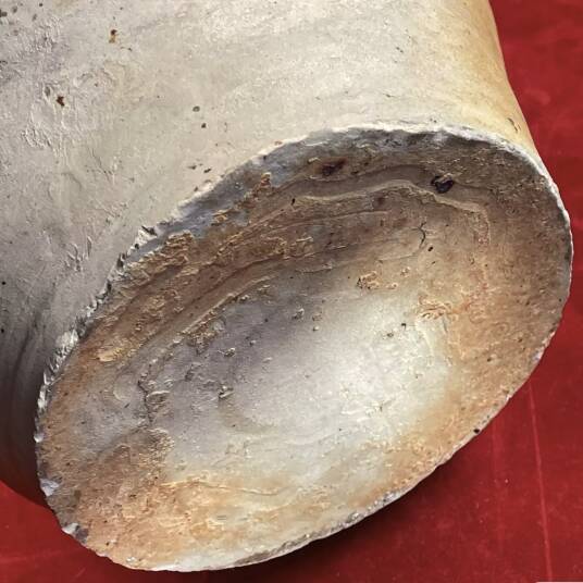 Terracotta cradle from the 19th century.