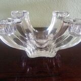 Val Saint Lambert - Pair of 4-light crystal candlesticks - modern design