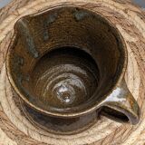 Pyrite stoneware pitcher vase