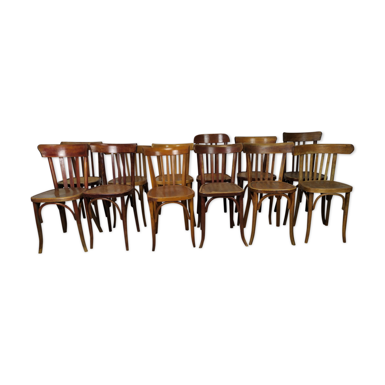 Lot de 12 chaises bistrot