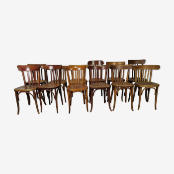 Lot de 12 chaises bistrot