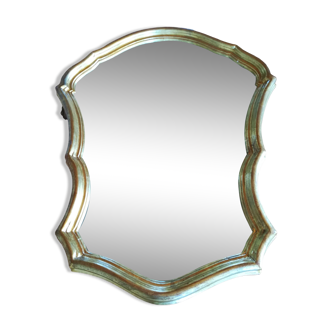 Gold frame mirror