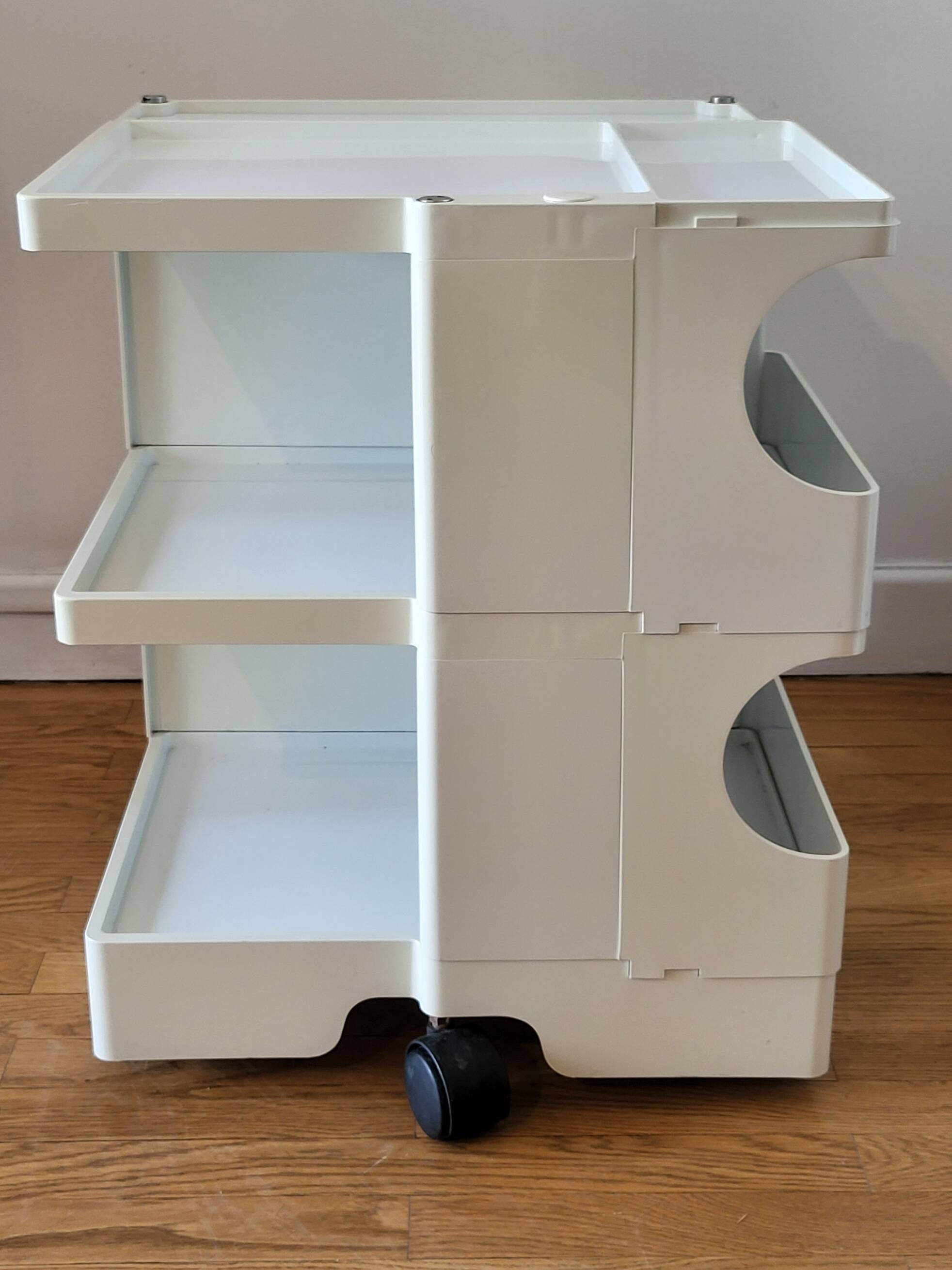 Joe Colombo Boby Off-White Plastic Serving Trolley for Bieffeplast Italy 1968 Space Age