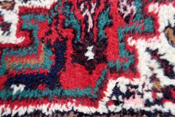 Vintage persian carpet hamadan handmade 43cm x 63cm 1970s