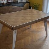 Checkerboard table oak