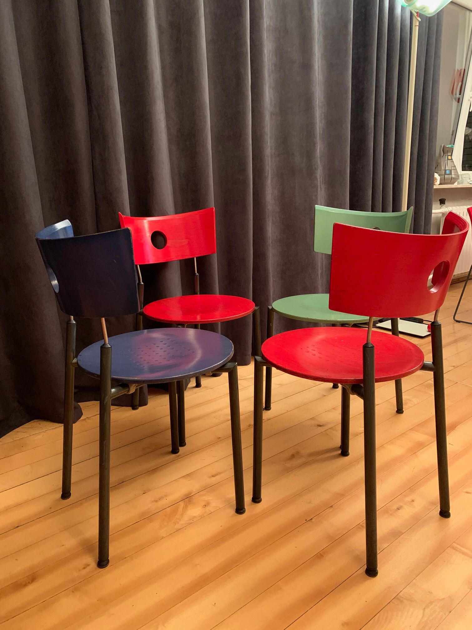 A set of four Kusch + Co chairs, 70s