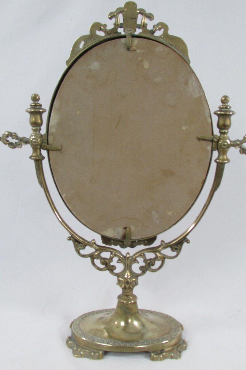 Table psyche, bronze tilting mirror