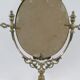 Table psyche, bronze tilting mirror