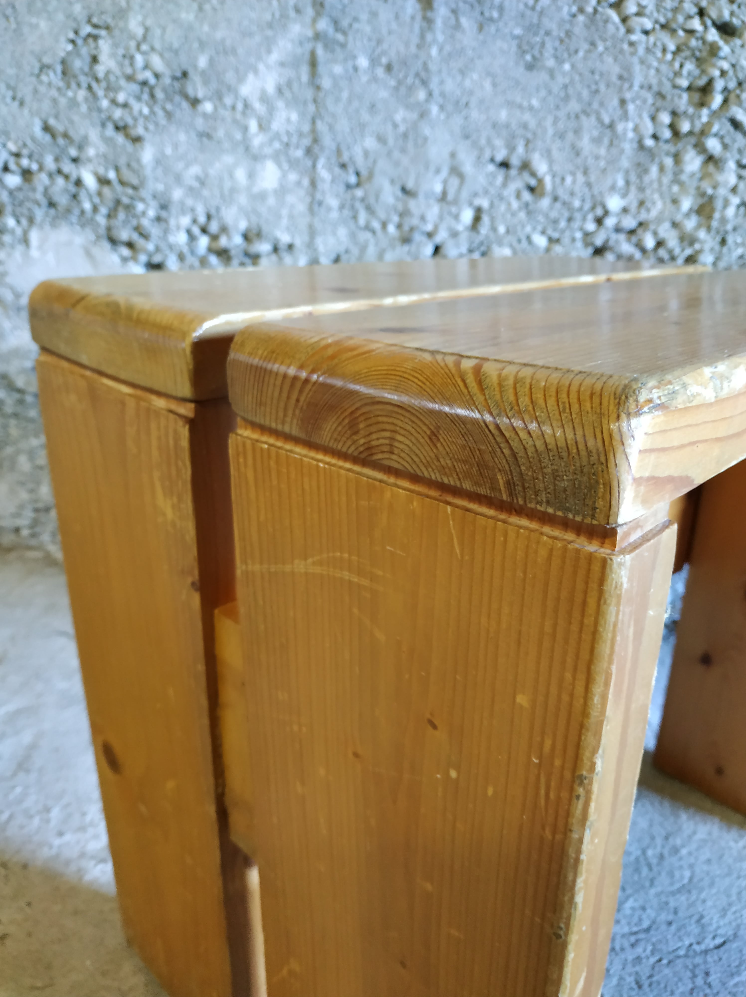 Pair of Charlotte Perriand stools for Les Arcs 1960