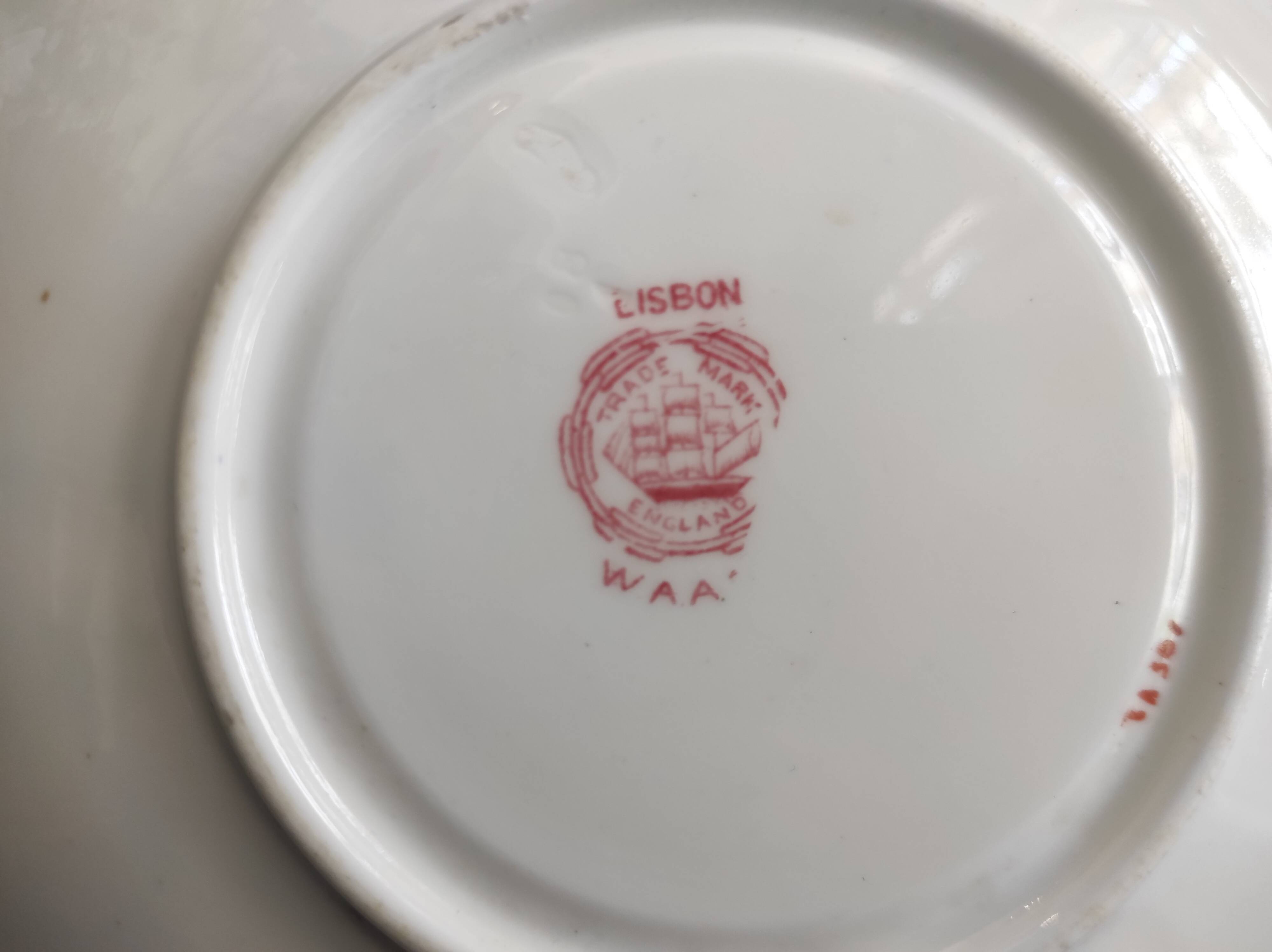 Antique Adderley & Co Lisbon pattern bon china serving plate