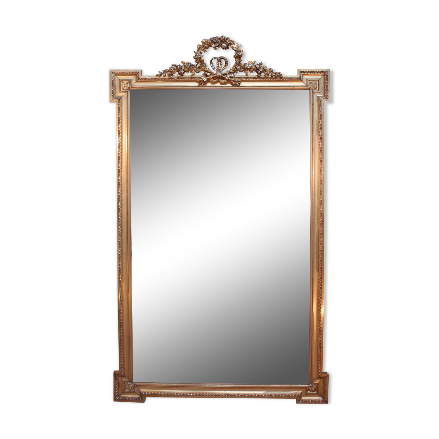 Miroir doré style Louis XVI