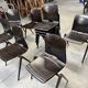 Lot de 10 chaises Galvanitas S22 Wengé années 70 Pays Bas