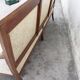 Vintage bench empire mahogany dolphin heads