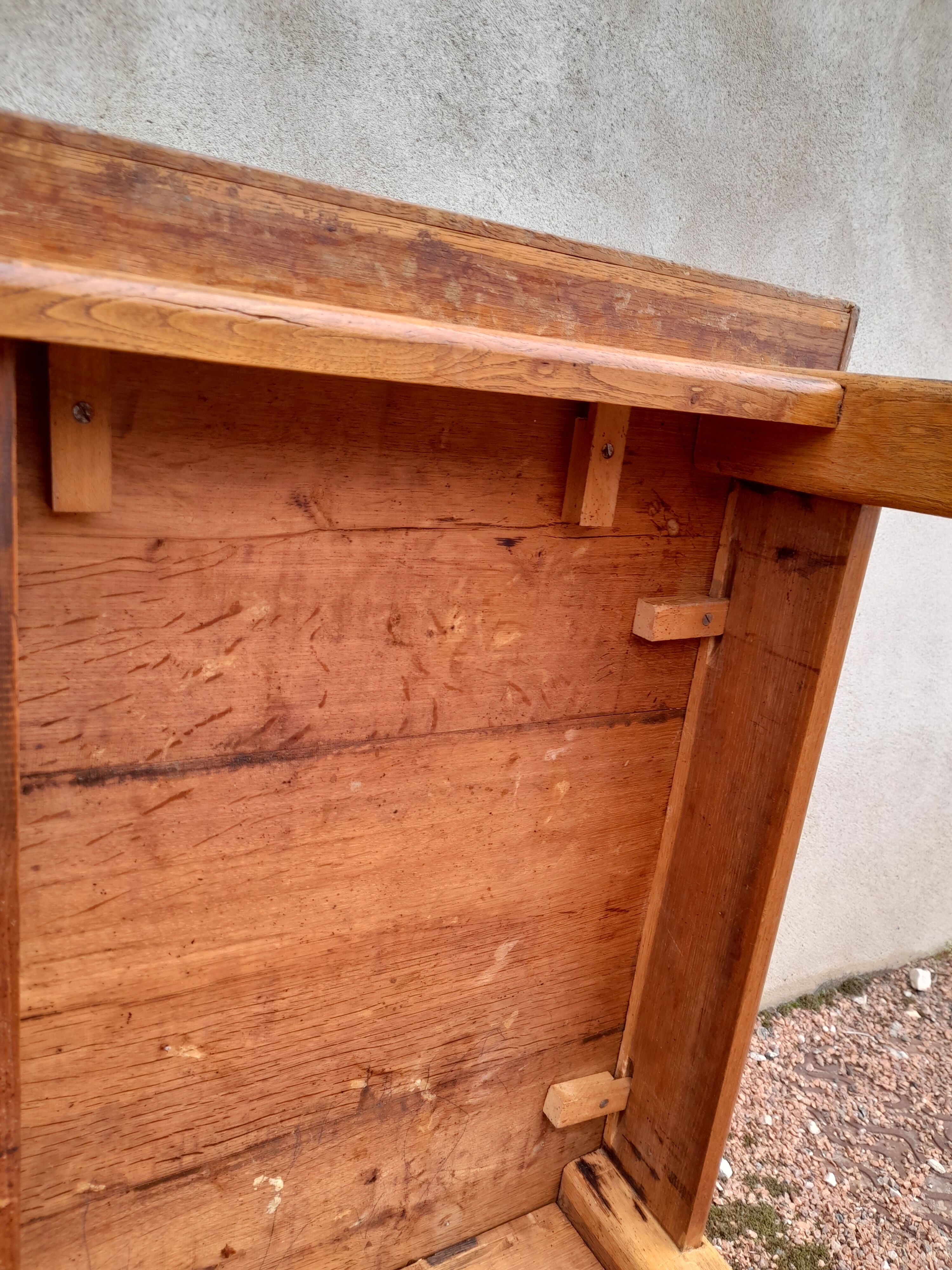 Old oak farm table - 1m62