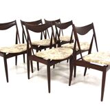 Set of 6 teak chairs by h w klein for Bramin Denmark 1960