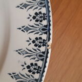 Flat earthenware plates from Sarreguemines Digoin, Algiers model