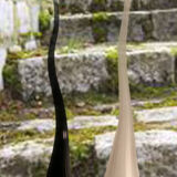 Salviati by Renzo Stellon two vases soliflore model Aria murano glass