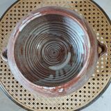Biot glazed stoneware soup tureen - vintage shaped piece