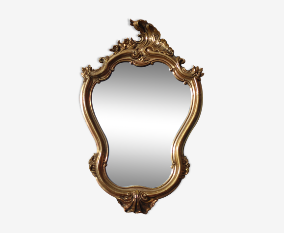Miroir doré baroque rocaille doré
