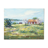Swedish spring, oil on plate, 35 x 27cm