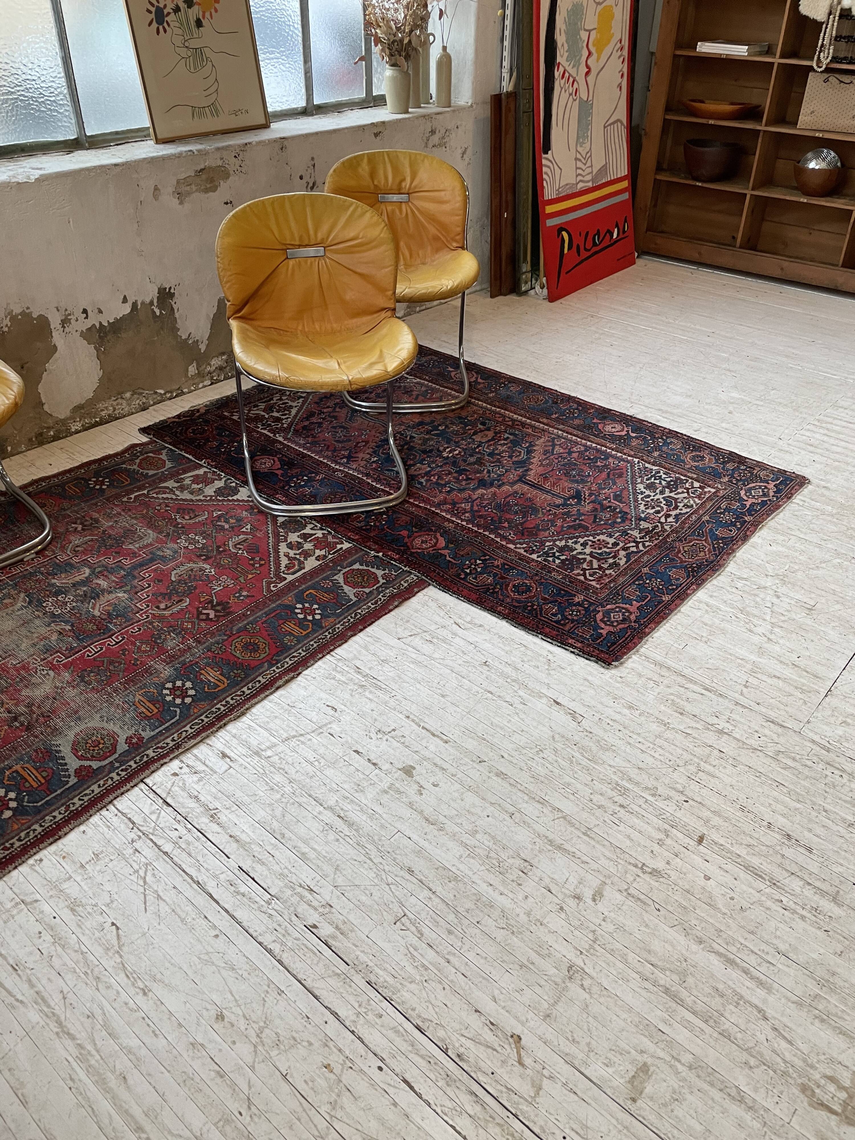 4 chairs Rinaldi "Sabrina" yellow leather