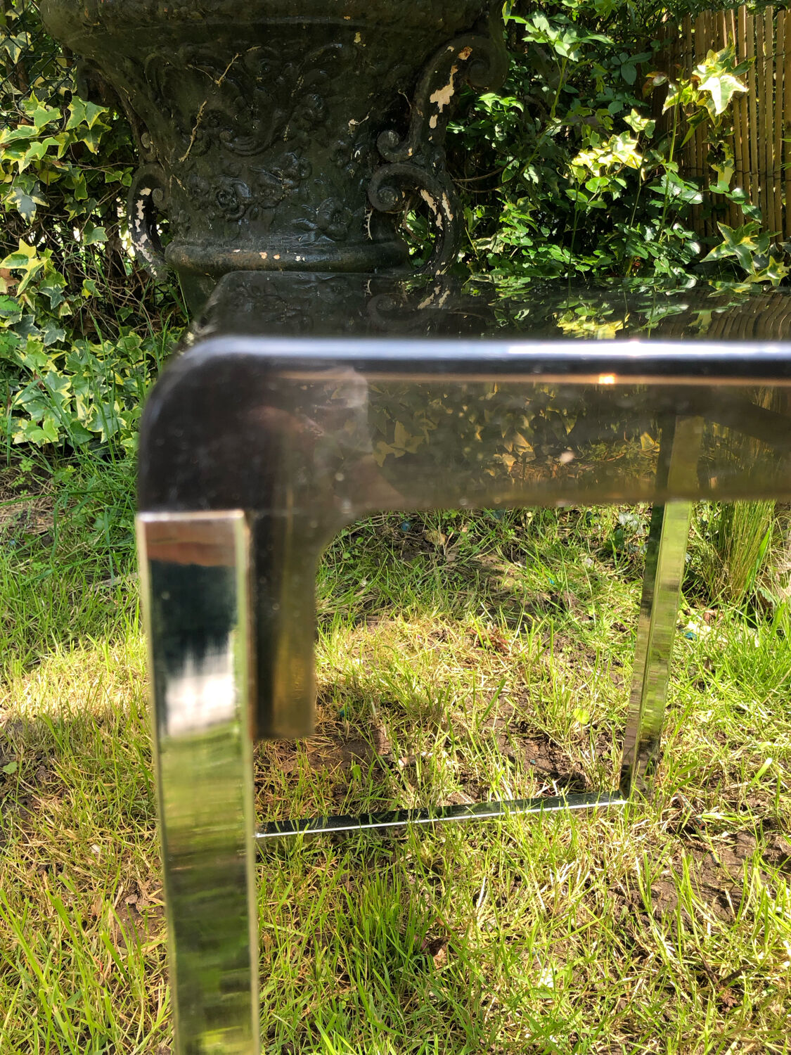 Design side table in plexiglas