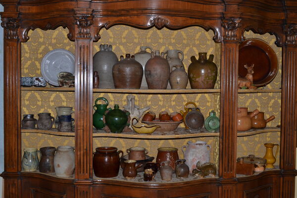 Pichet en grès émaillé, Saint Amand en Puisaye , XIX ème siècle