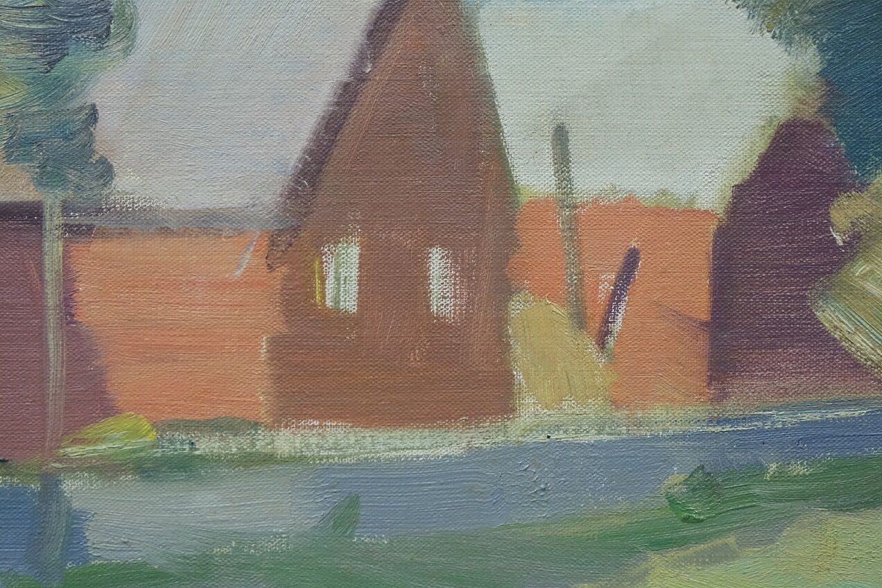 Tage Nilsson ( 1926-1997), Swedish Modern Painting, Oil on Canvas, 1960s, Framed