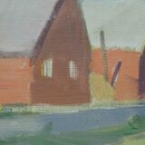 Tage Nilsson ( 1926-1997), Swedish Modern Painting, Oil on Canvas, 1960s, Framed