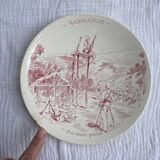 Set of 8 Sarreguemines “Madagascar” plates
