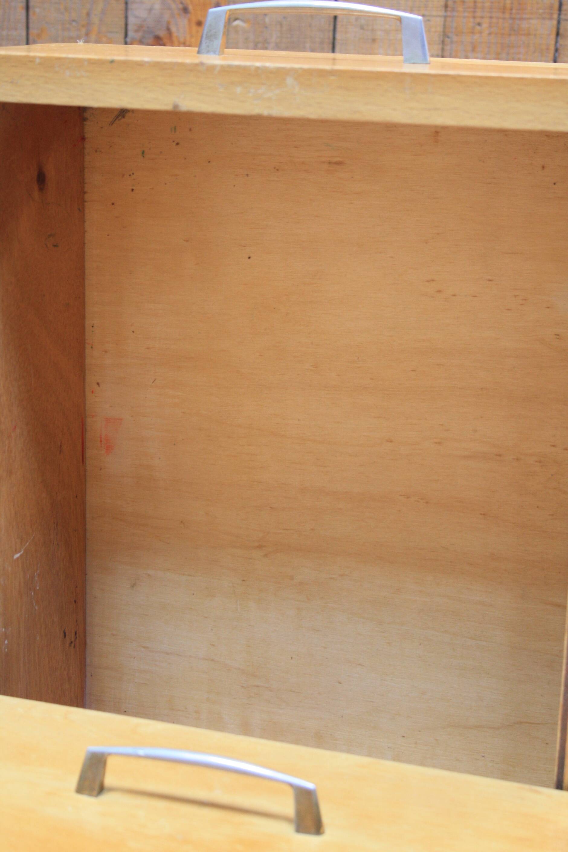 Bureau en bois pieds compas
