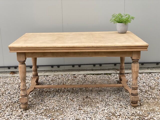 Sanded farmhouse table extension up to 2.54m