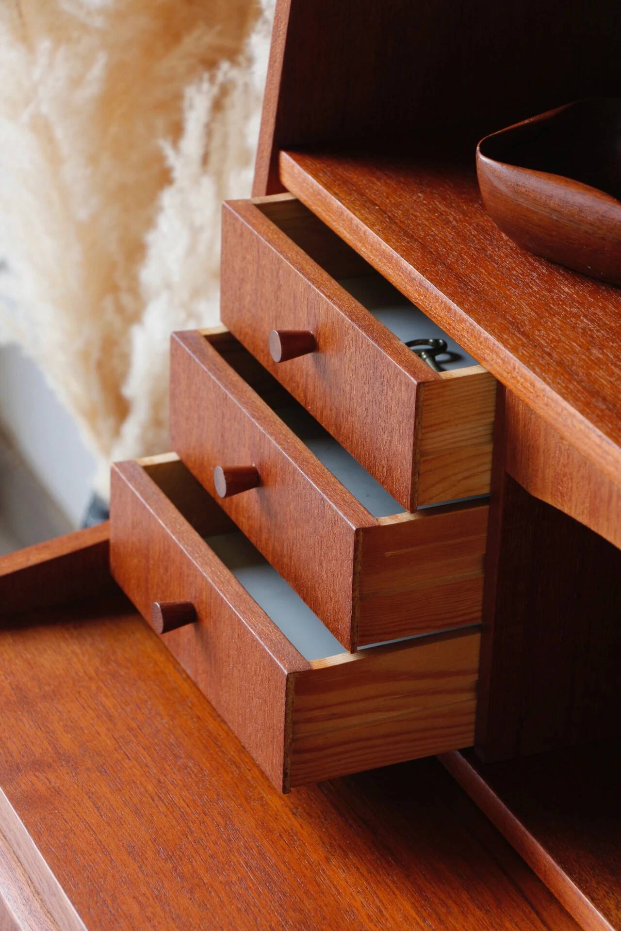 Vintage 1960s Scandinavian teak secretary | Denmark