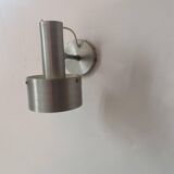 Vintage adjustable wall light, brushed aluminum, France 1970