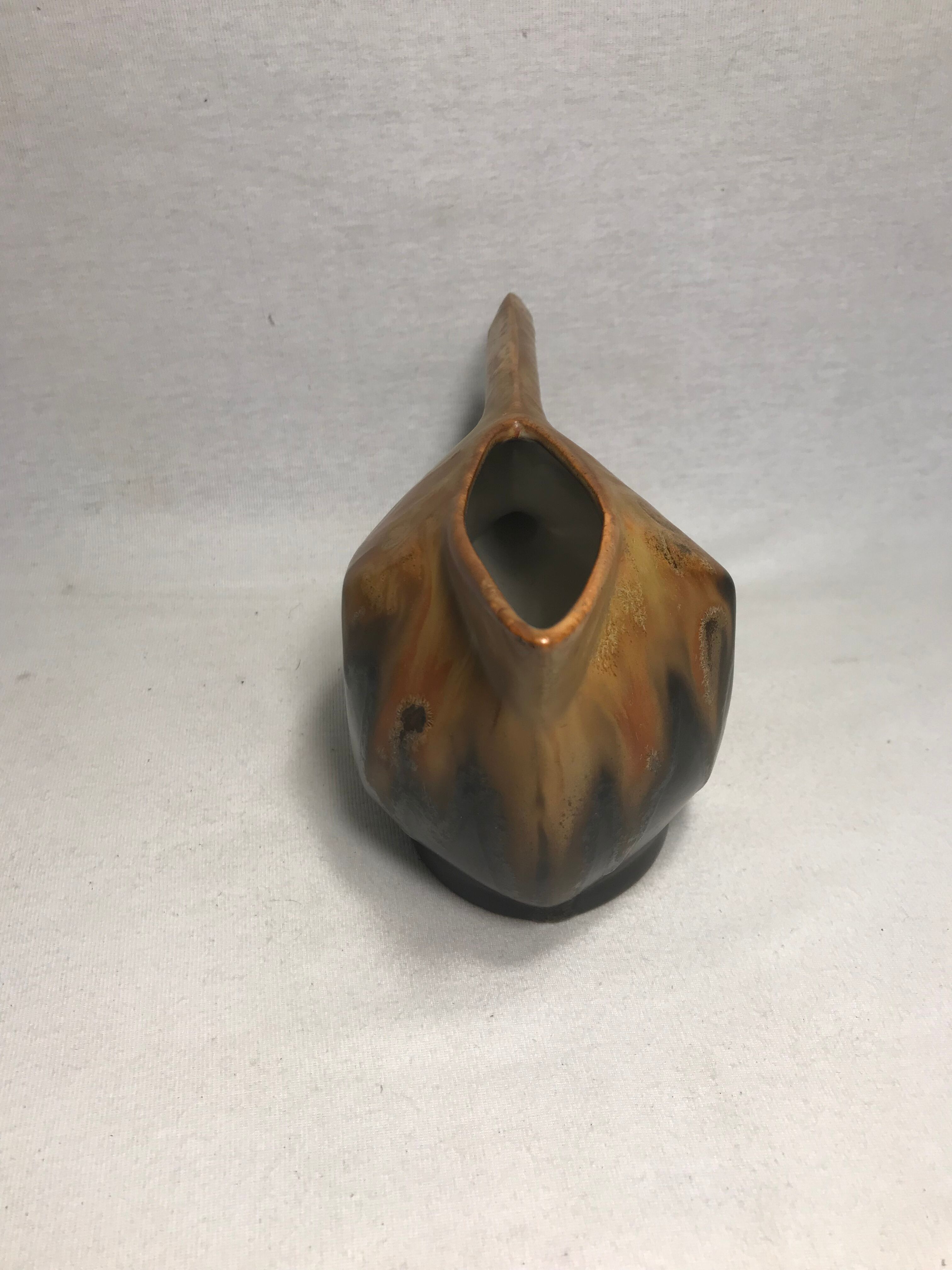 Former pitcher GANNAT enamelled ceramic form geometric Vintage