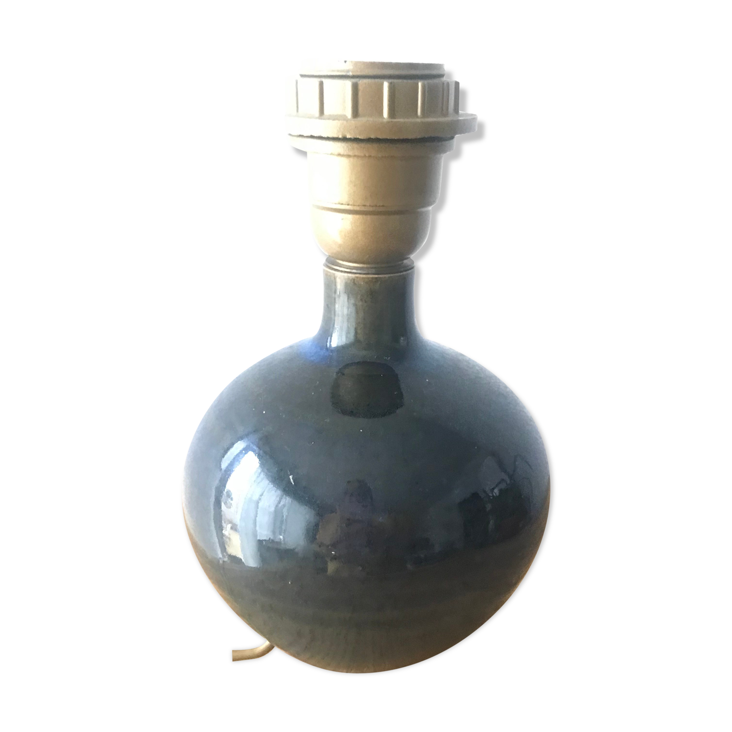 Enamelled sandstone lamp foot