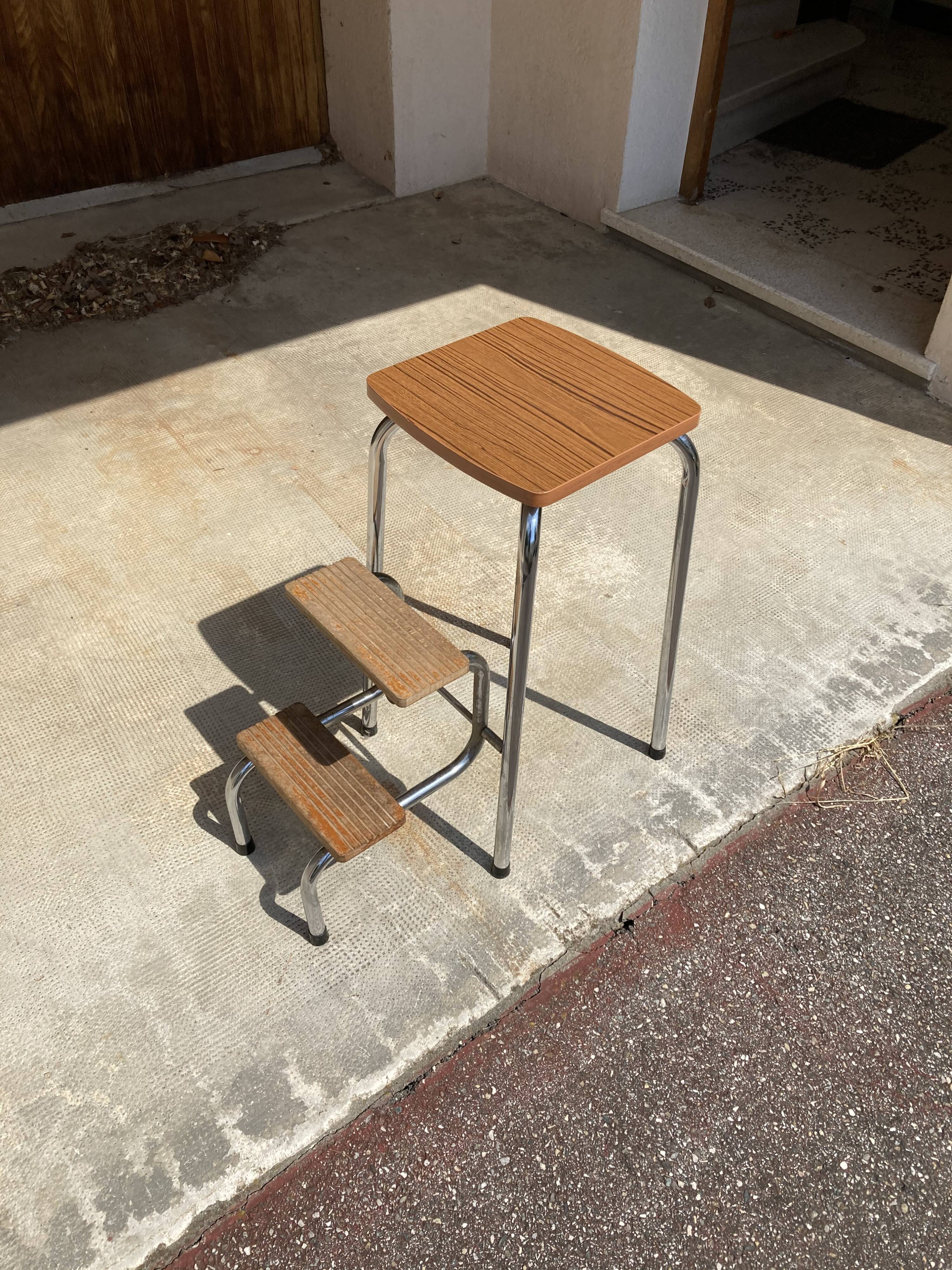 Escabeau Formica vintage