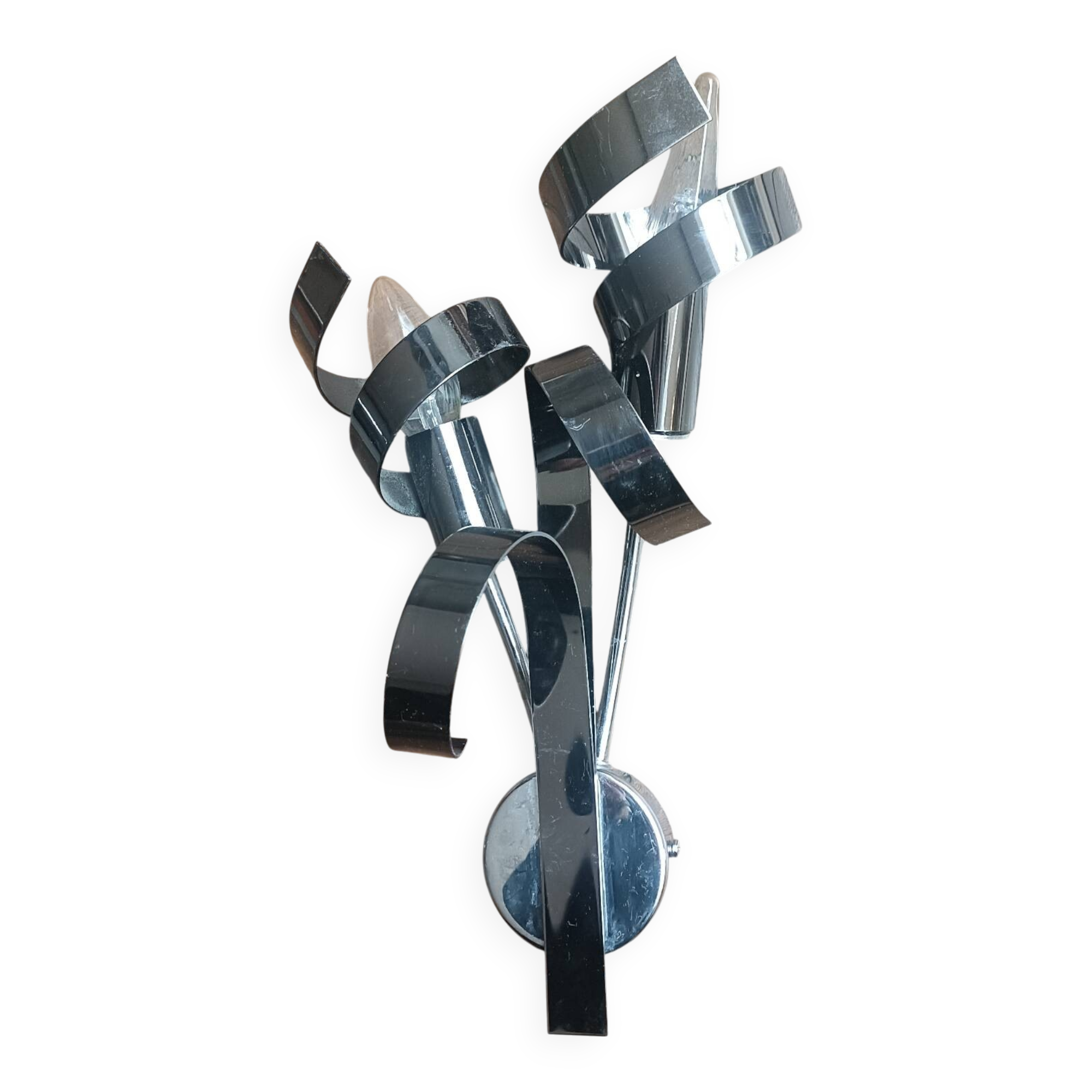 Chrome wall light Laurie Lumière