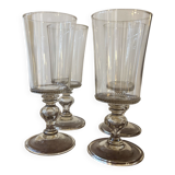 Set of 4 Bohemian glass cups
