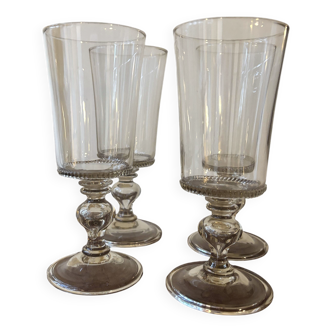 Set of 4 Bohemian glass cups