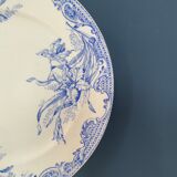 Series of 6 flat plates Iron Earth XIXth