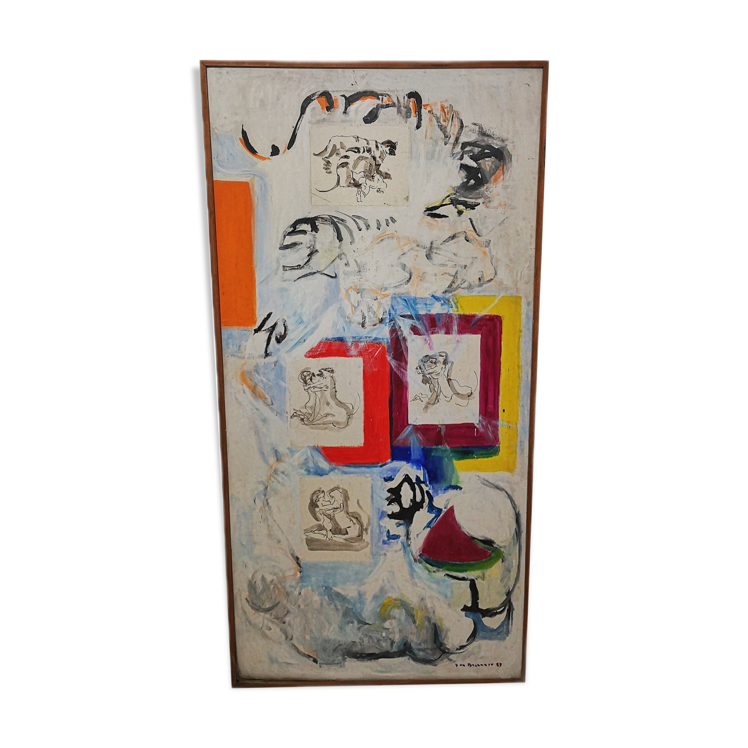 DE BEAUVOIR Hélène (1910-2001) Love embrace with a tiger